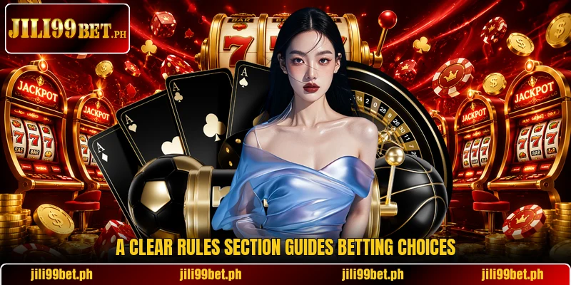 A clear rules section guides betting choices