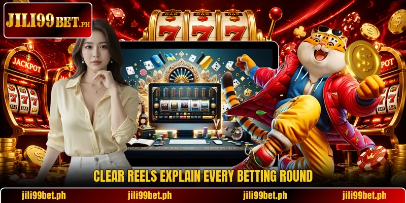 Clear reels explain every betting round Clear reels explain every betting round