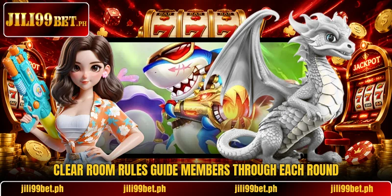 Clear room rules guide members through each round
