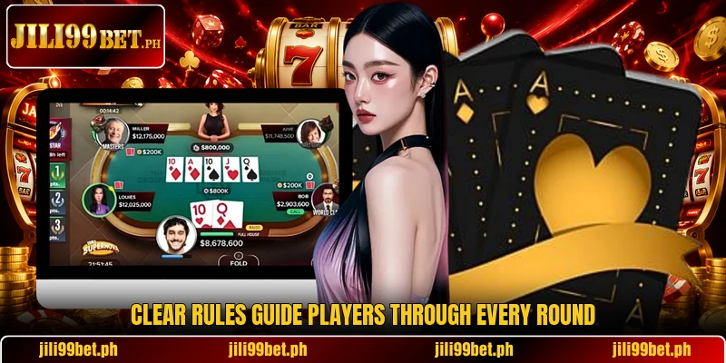 Clear rules guide players through every round
