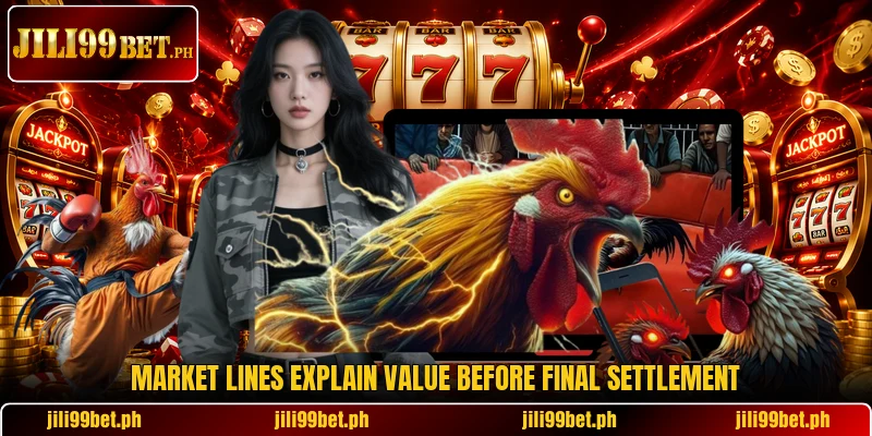 Market lines explain value before final settlement