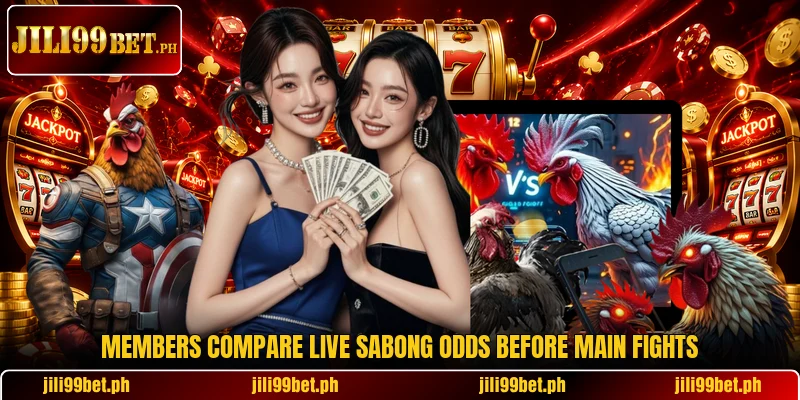 Members compare Live Sabong Odds before main fights Members compare Live Sabong Odds before main fights