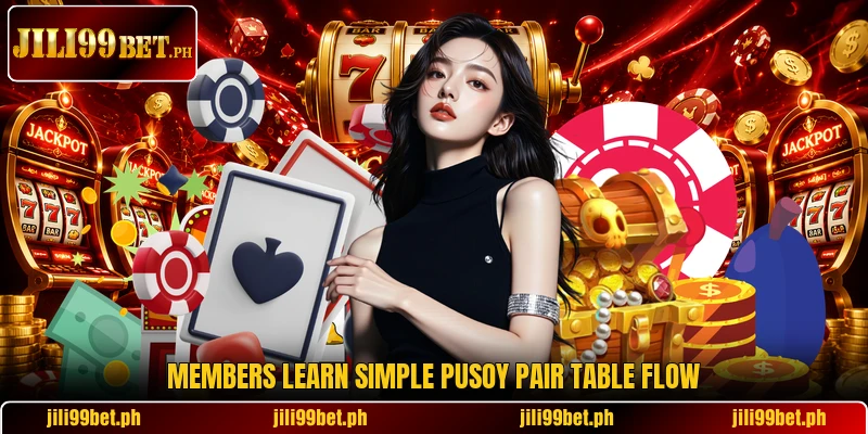 Members learn simple Pusoy Pair table flow Members learn simple Pusoy Pair table flow