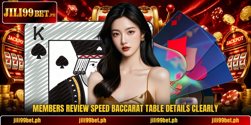 Members review Speed Baccarat table details clearly Members review Speed Baccarat table details clearly