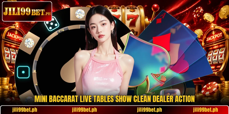 Mini Baccarat Live tables show clean dealer action