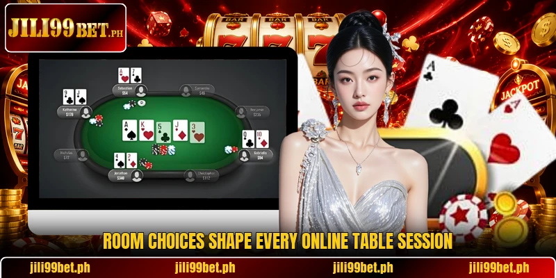 Room choices shape every online table session