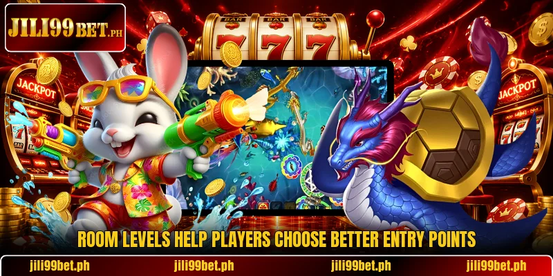 Room levels help players choose better entry points