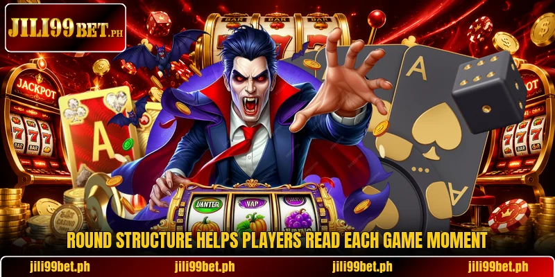 Round structure helps players read each game moment Round structure helps players read each game moment