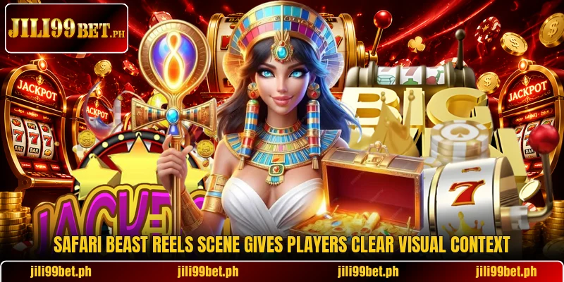 Safari Beast Reels scene gives players clear visual context Safari Beast Reels scene gives players clear visual context