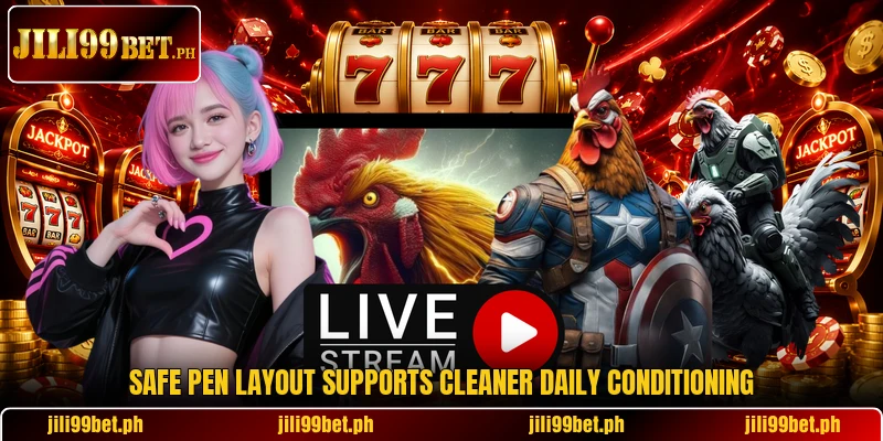 Safe pen layout supports cleaner daily conditioning
