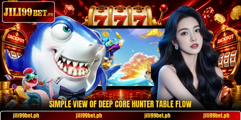 Simple view of Deep Core Hunter table flow